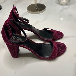 Pink Glitter Heel Size 13